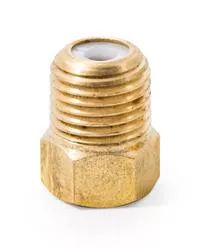 1/4" Male NPT x 1/4" Female Propane Fitting Inverted Flare with Check Valve