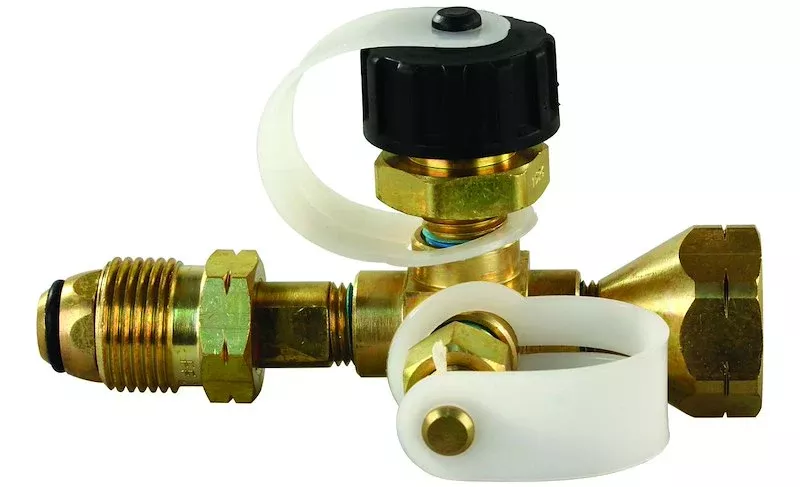 1/4" POL Propane T Adapter with Multiple Outputs for RV