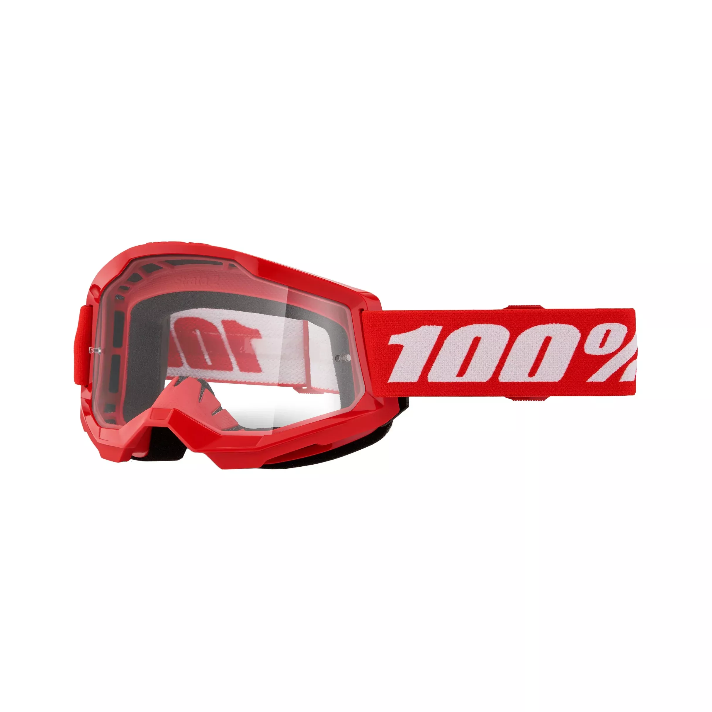 100-PERCENT STRATA 2 GOGGLE RED CLEAR LENS - 610-5226