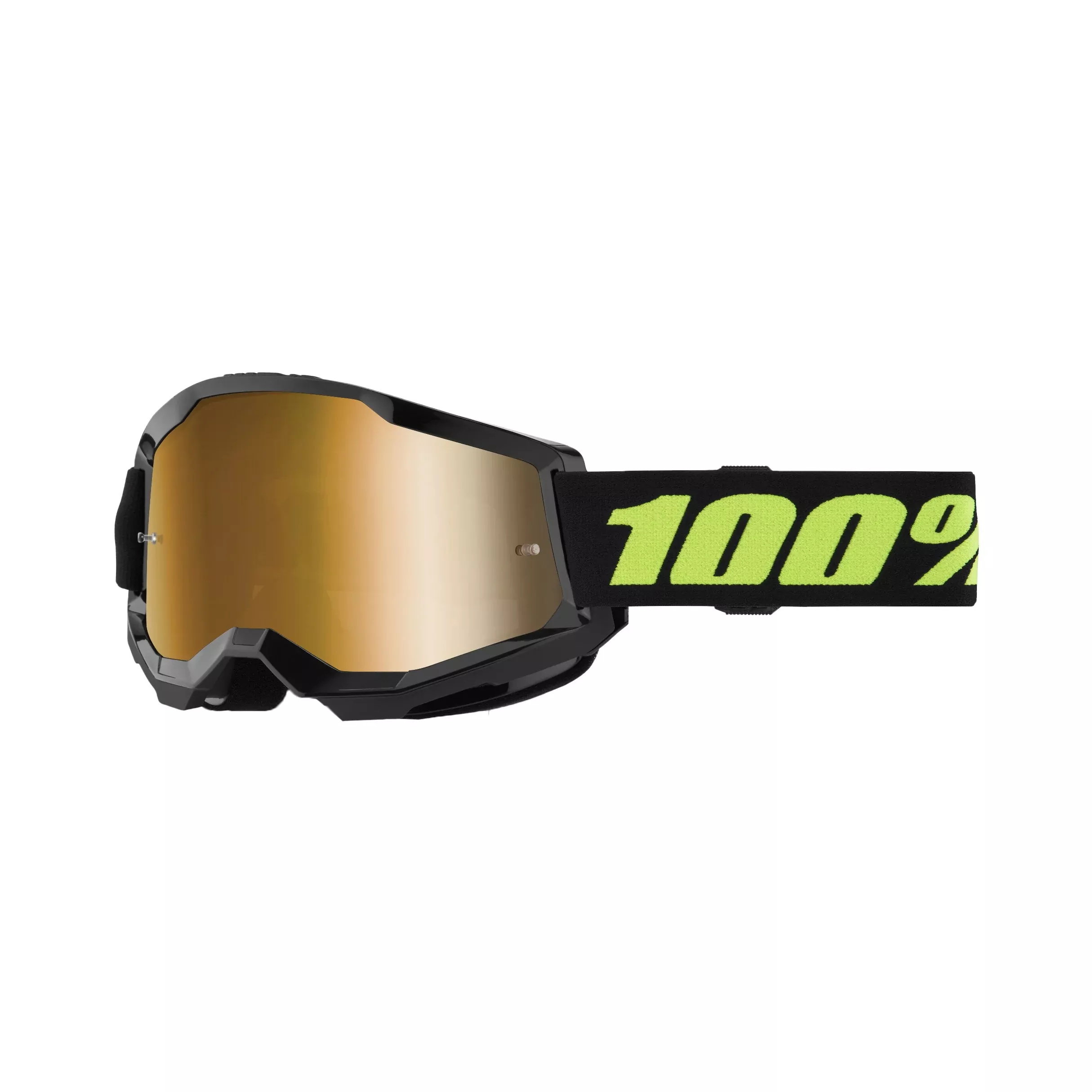 100-PERCENT STRATA 2 GOGGLE SOLAR ECLIPSE MIRROR TRUE GOLD - 610-5242
