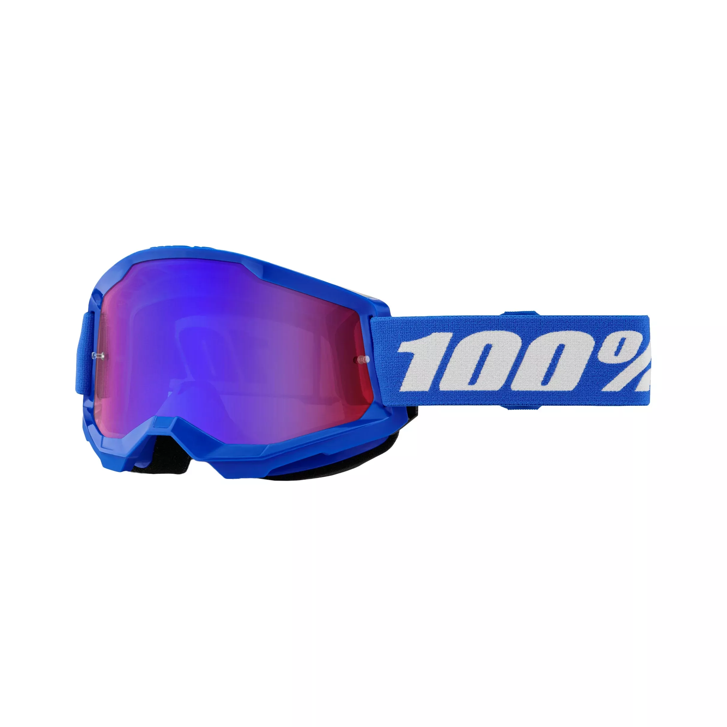 100-PERCENT STRATA 2 JUNIOR GOGGLE BLUE MIRROR RED/BLUE LENS - 610-5258