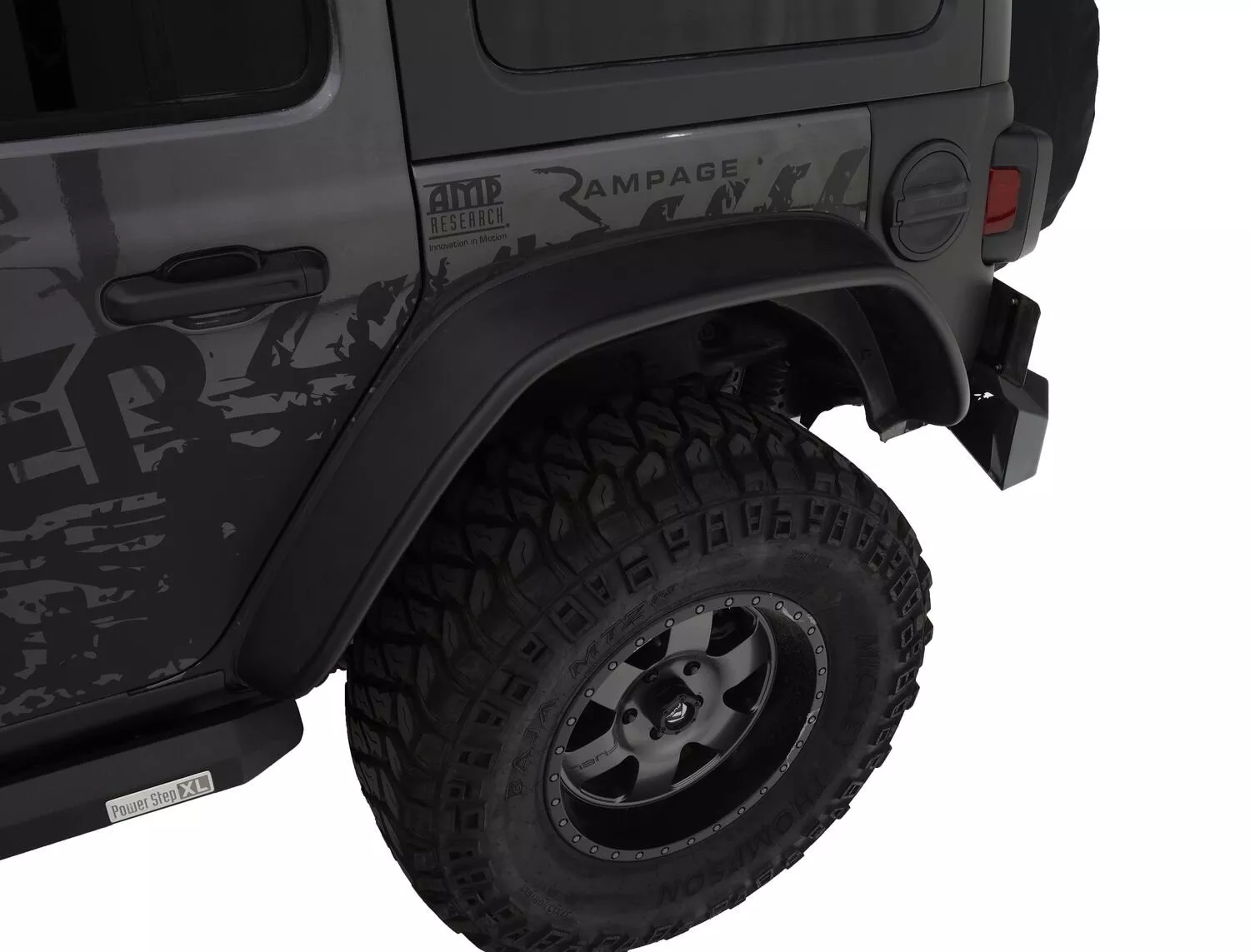 10100-07 - Fender Flares Flat Style 2Pc Rear - 2018-2026 Jeep Wrangler