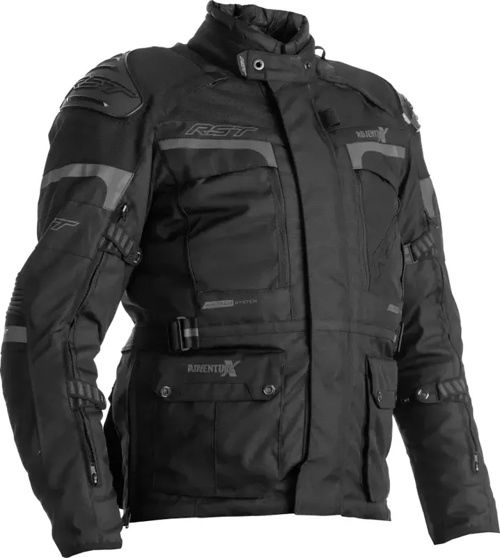 102409BLK-44 Rst Pro Series Adventure-X Ce Jacket Black/Black Textile Lg