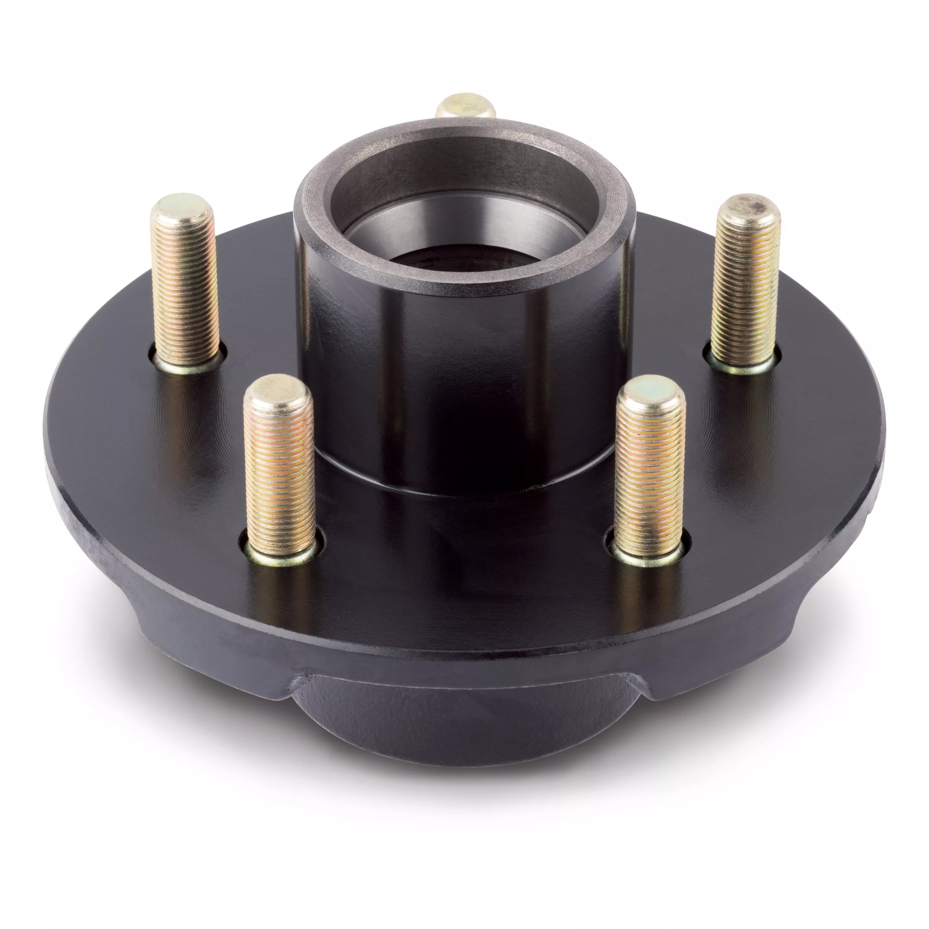 122098 - Idler Hub with Races & Wheel Studs - 3,500-lb. Axles, 5 on 4-1/2" Bolt Pattern, 1/2" Stud Size (Bulk Pallet)