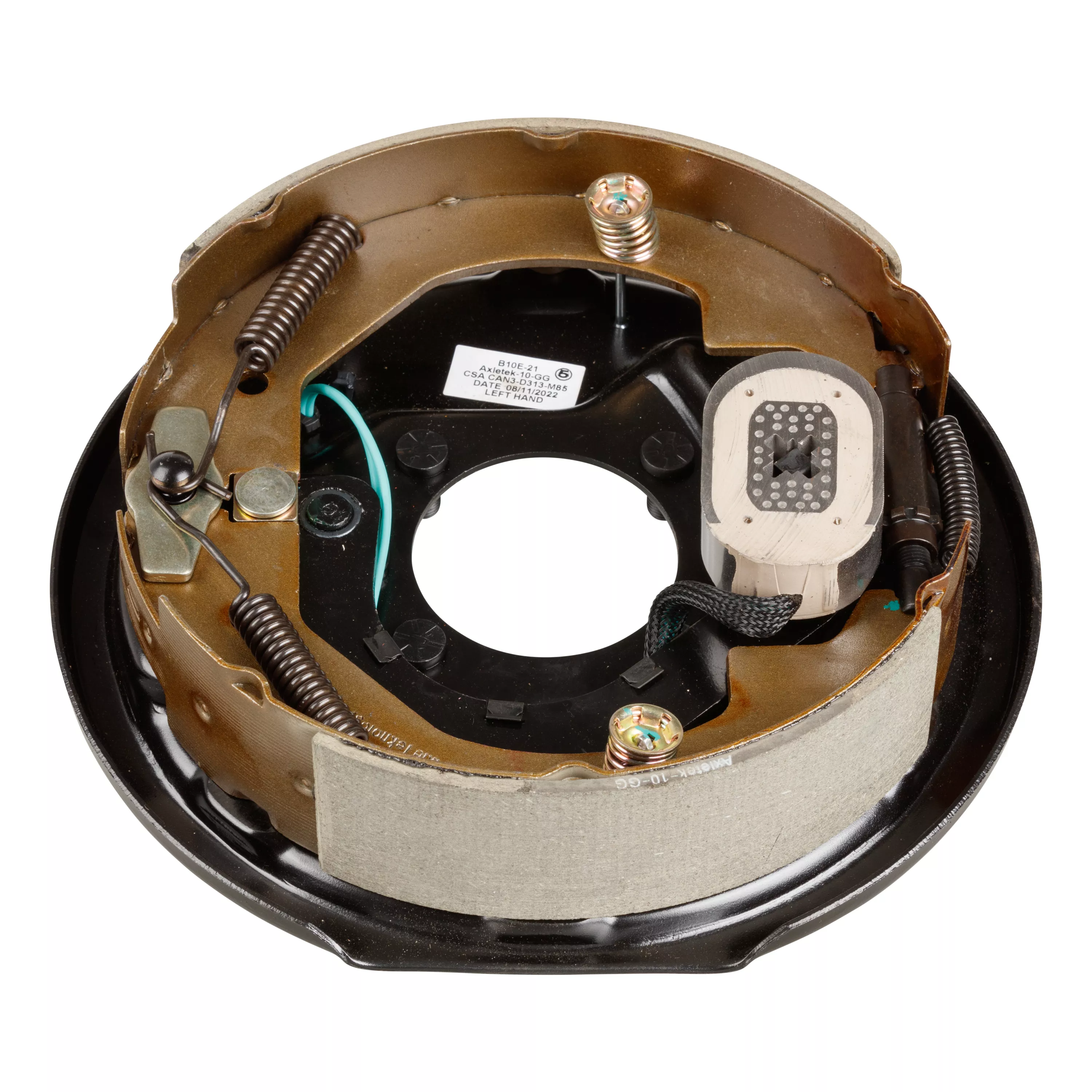 122258 - Electric Trailer Brake Assembly - 10" x 2-1/4" Brake Size, 4-Bolt, 3,500-lb. Axles, Left (Driver) Side, Bulk Pallet