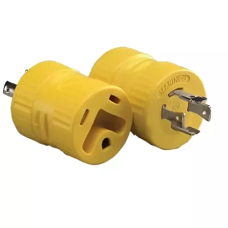 128A Marinco Power Cord Adapter For Connecting RV Power Inlet To