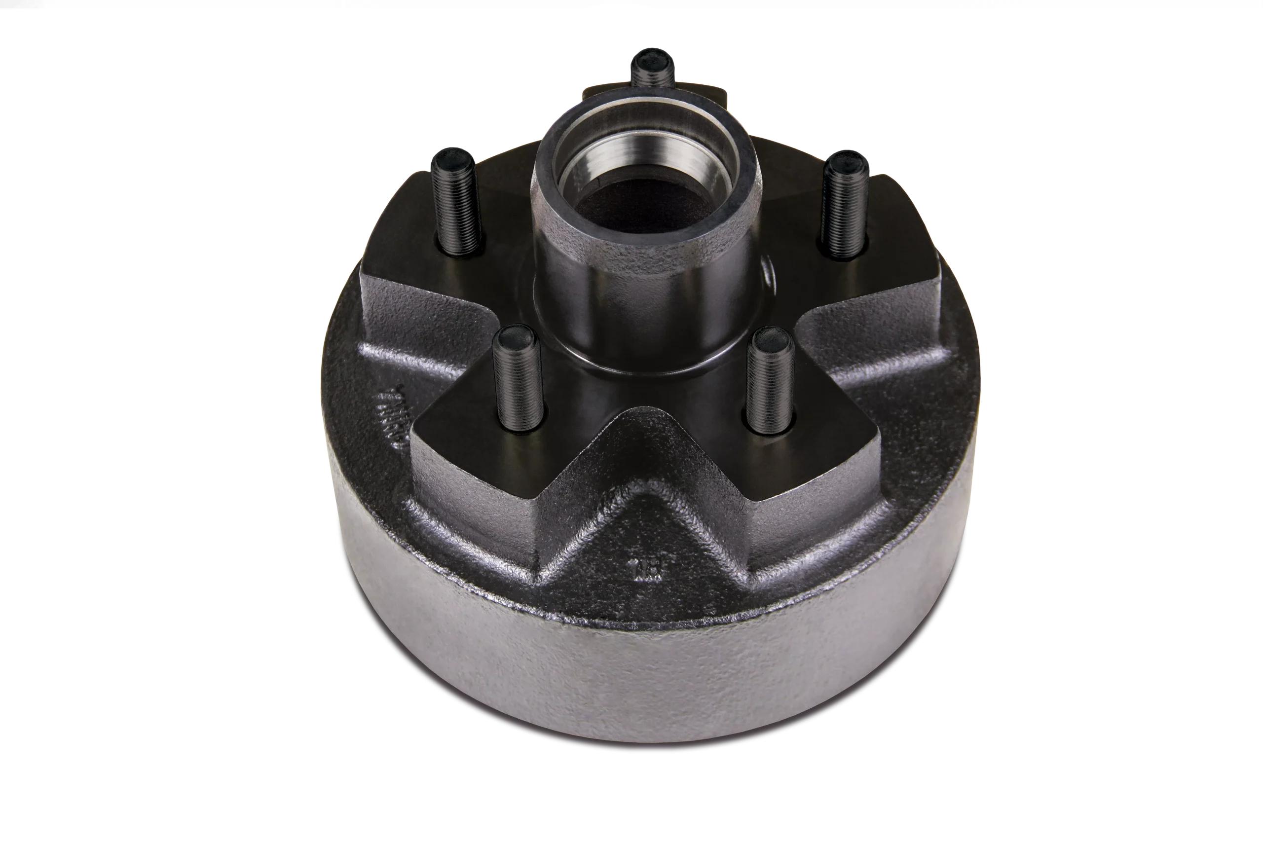 134206 - 7" Brake Hub with Races & Wheel Studs - 2,200-lb. Axles, 5 on 4-1/2" Bolt Pattern, 1/2" Stud Size (Bulk Pallet)