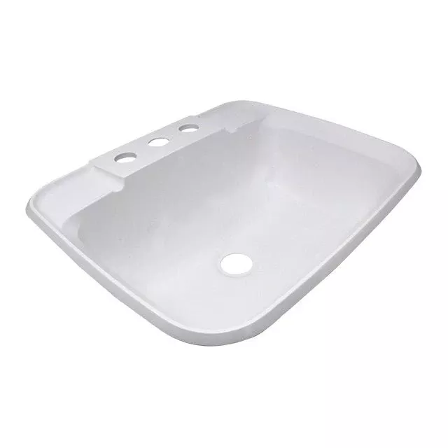 14.75 X 12.25 WHITE ABS LAV
