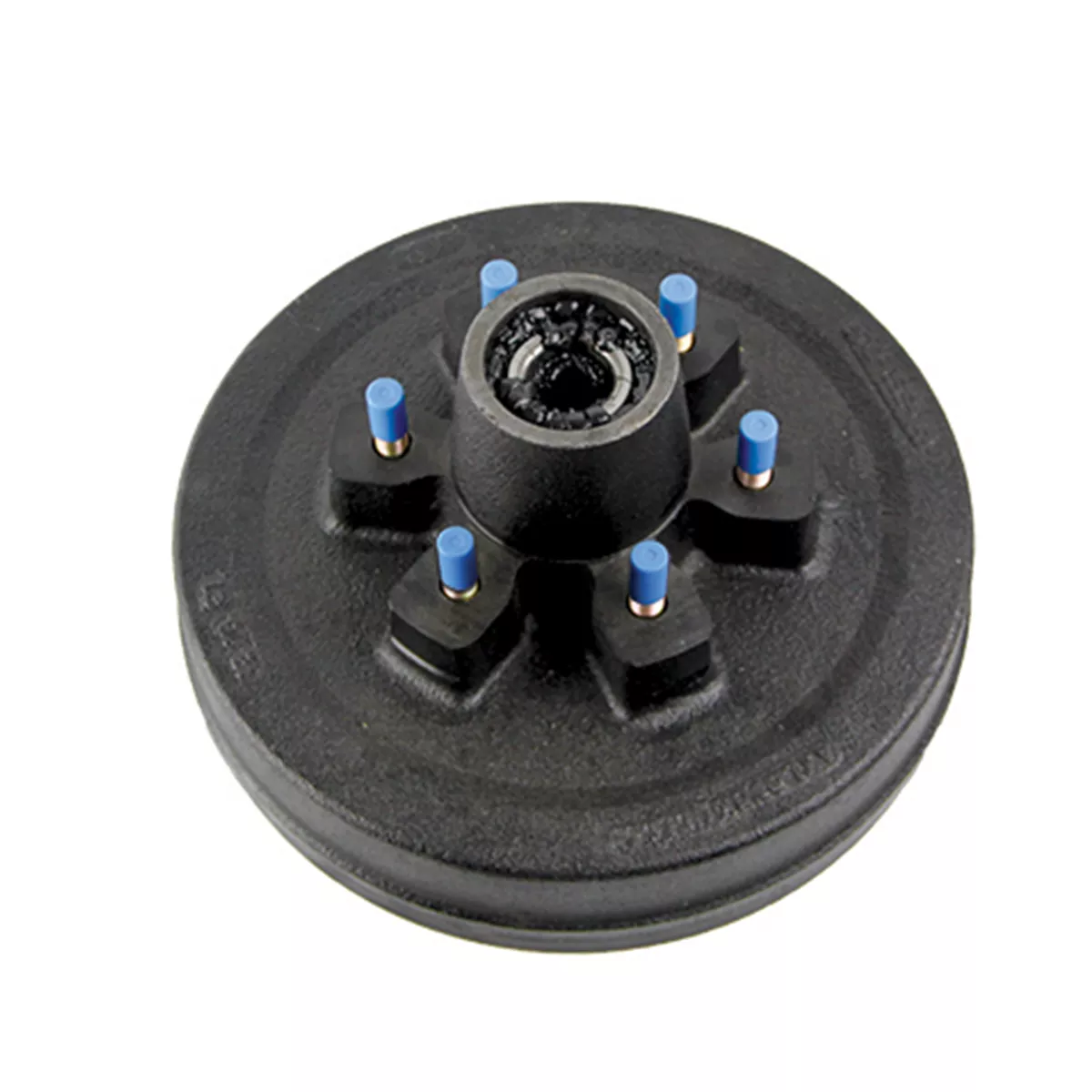 141286 - 10" Brake Drum Hub with Bearing Kit - 6 on 5-1/2", 1/2" Studs, 4,400-lb. Axles