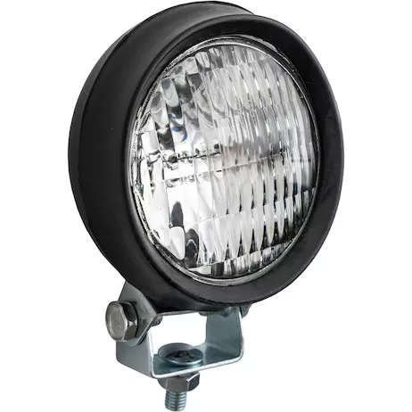 1492100 - 5 Inch Clear Round Incandescent Flood Light - Black Housing