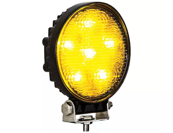 1492116 - 4.5 Inch Amber LED Flood Light with Black Housing