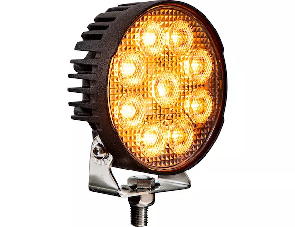 1492231 - Ultra Bright 4.5 Inch Wide LED Flood Light with Strobe - Round Lens