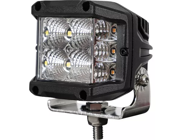 1492232 - 4 Inch Wide LED Flood Light with Strobe - Square Lens