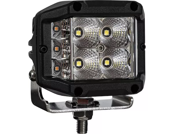 1492242 - 4 Inch Wide Angle Edgeless LED Work Light with Strobe - Square Lens