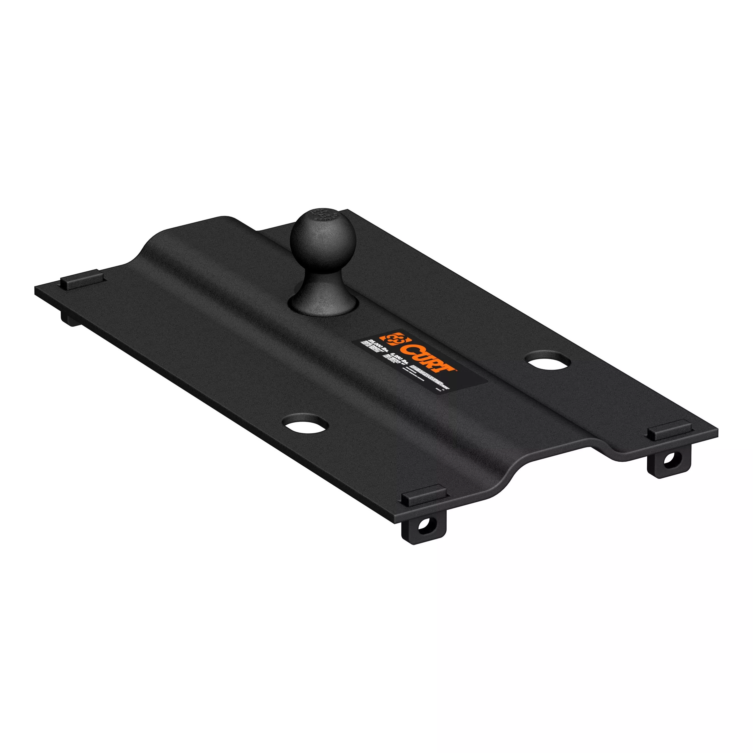 16055 - Bent Plate 5th Wheel to Gooseneck Adapter Hitch, Fits Industry-Standard Rails, 25,000 lbs, 2-5/16-Inch Ball