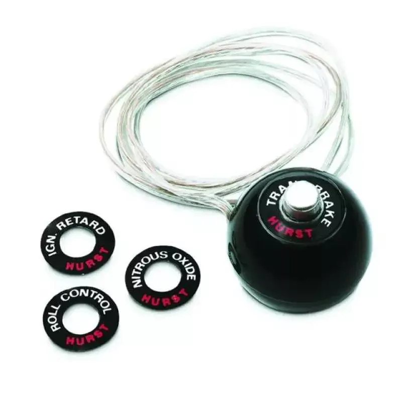 1630050 Hurst Knob,W/12V Swtch(Black)7/16-20