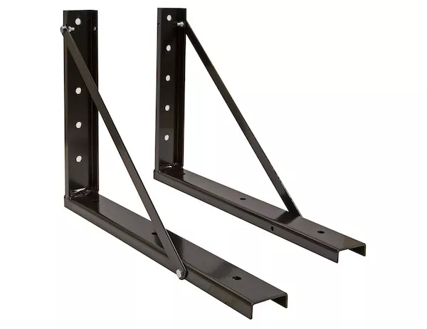 1701011B - 18x24 Inch Bolted Black Formed Steel Mounting Brackets