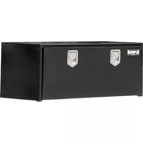 1702115 - 18x18x60 Inch Black Steel Underbody Truck Box With Paddle Latch
