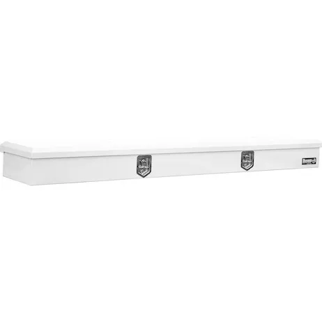 1702826 - 20x108 Heavy-Duty Gloss White Steel Top Mount Service Body Truck Tool Box