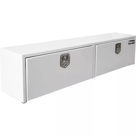 1702890 - 18x16x88 Inch White Steel Topsider Truck Box