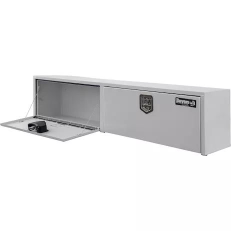 1702895 - 18x16x90 Inch White Steel Topsider Truck Box
