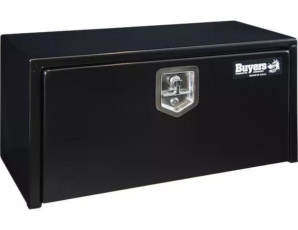 1703324 - 15x13x30 Inch Black Steel Underbody Truck Box with T-Handle