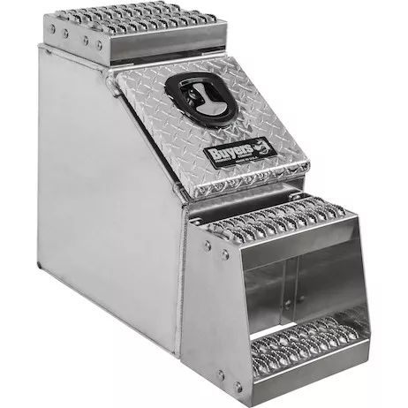 1705180 - 24x28x12 Inch Heavy Duty Diamond Tread Aluminum Step Box