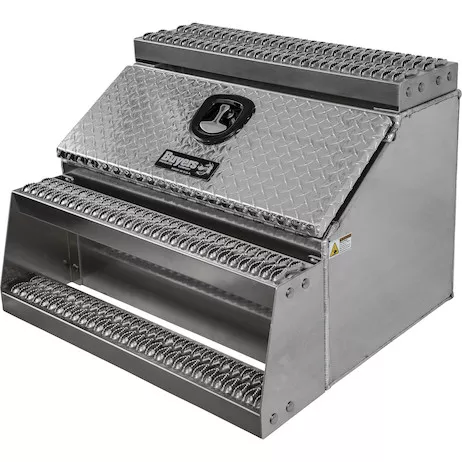 1705183 - 24x28x30 Inch Heavy Duty Diamond Tread Aluminum Step Box