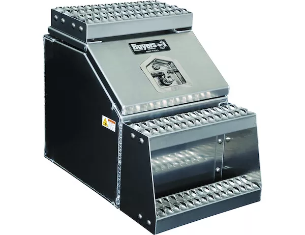 1705281 - Heavy Duty Smooth Aluminum WideOpen™ Step Boxes for Semi Trucks - 18 Inch Width