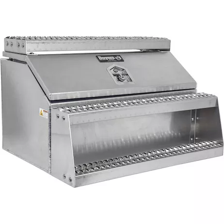 1705284 - Heavy Duty Smooth Aluminum WideOpen™ Step Boxes for Semi Trucks - 36 Inch Width