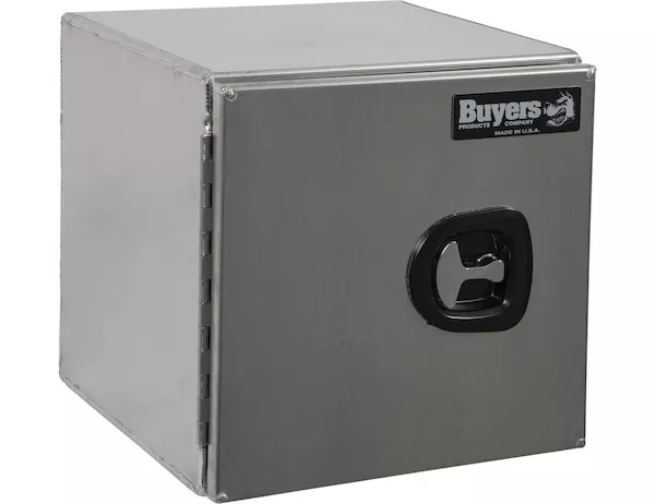 1705295 - 18x18x18 Inch Smooth Aluminum Underbody Truck Tool Box - Single Barn Door, Compression Latch