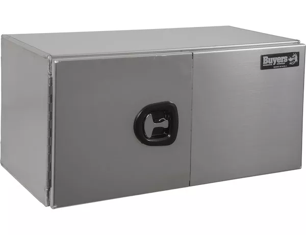 1705310 - 18x18x48 Inch Smooth Aluminum Underbody Truck Tool Box - Double Barn Door, 3-Point Compression Latch