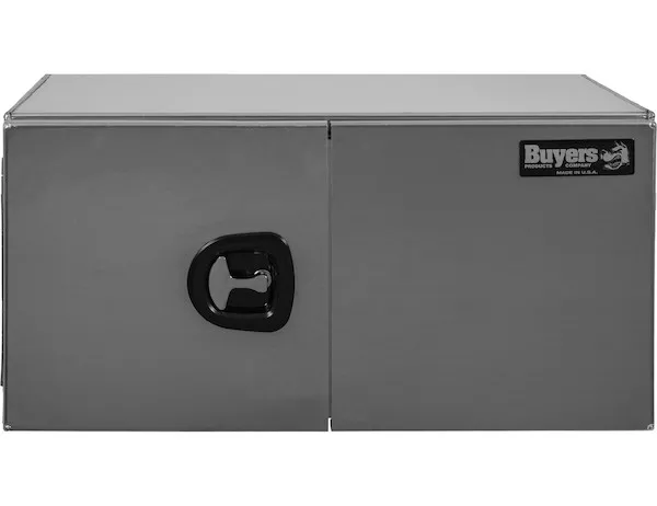 1705335 - 24x24x36 Inch Smooth Aluminum Underbody Truck Tool Box - Double Barn Door, 3-Point Compression Latch