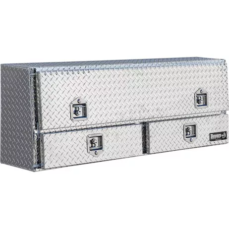1705631 - 21x13x60 Inch Diamond Tread Aluminum Pick-Up Truck Contractor With Lower Drawers Topsider