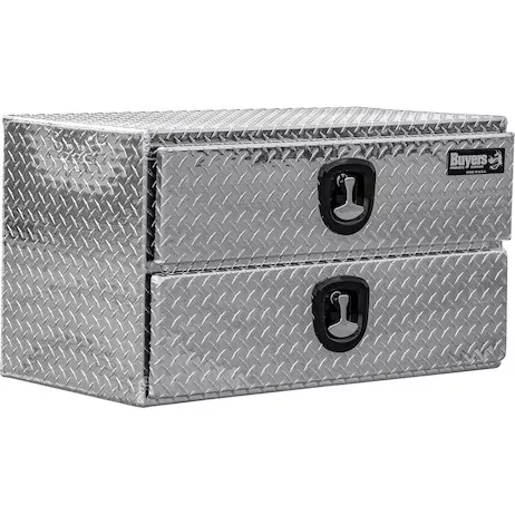 1712205 - 20x18x36 Inch Diamond Tread Aluminum Underbody Truck Box With Drawer