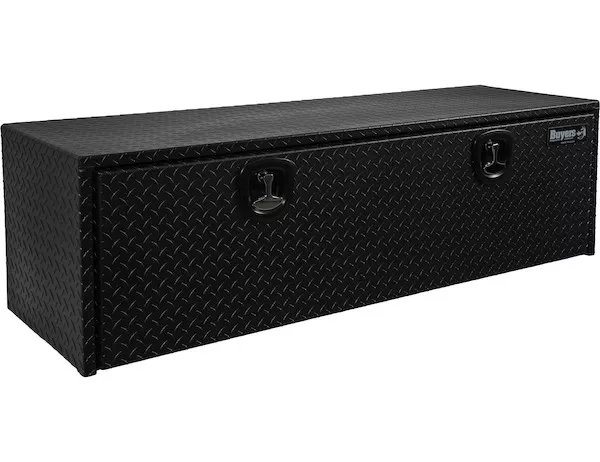 1715115 - 18x18x60 Inch Textured Matte Black Diamond Tread Aluminum Underbody Truck Box