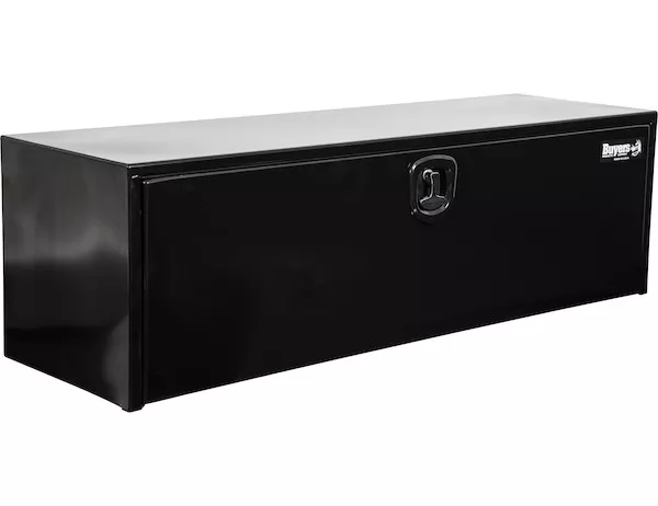 1732310 - 18x18x48 Inch Black Steel Underbody Truck Box With 3-Point Latch