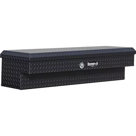 1733025 - 13X16X56 Inch Textured Matte Black Diamond Tread Aluminum Lo-Sider Truck Tool Box