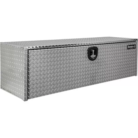 1735120 - 18x24x48 Inch Diamond Tread Aluminum Underbody Truck Box with 3-Pt. Latch