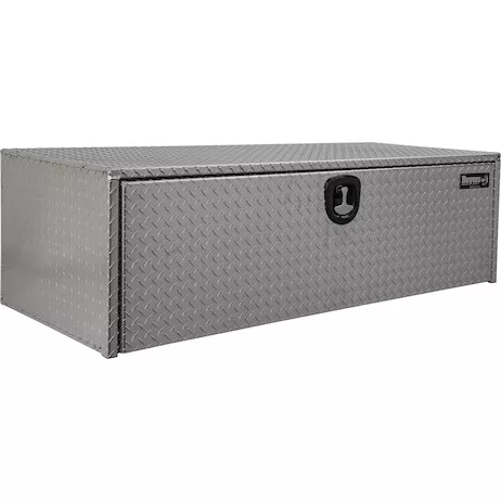 1735145 - 24x24x60 Inch Diamond Tread Aluminum Underbody Truck Box with 3-Pt. Latch