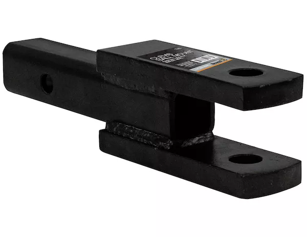 1803065 - 2 Inch Square Solid Shank Clevis Ball Mount Black 9-1/4 Inch Long