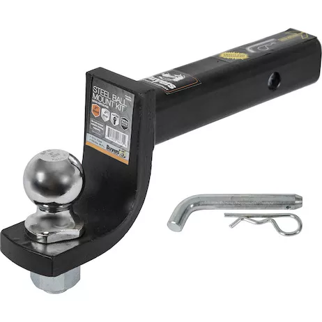 1803308 - 2-5/16 Inch Black Ball Mount Kit With 2 Inch Shank 2 Inch Drop-Cotter Pin Hitch