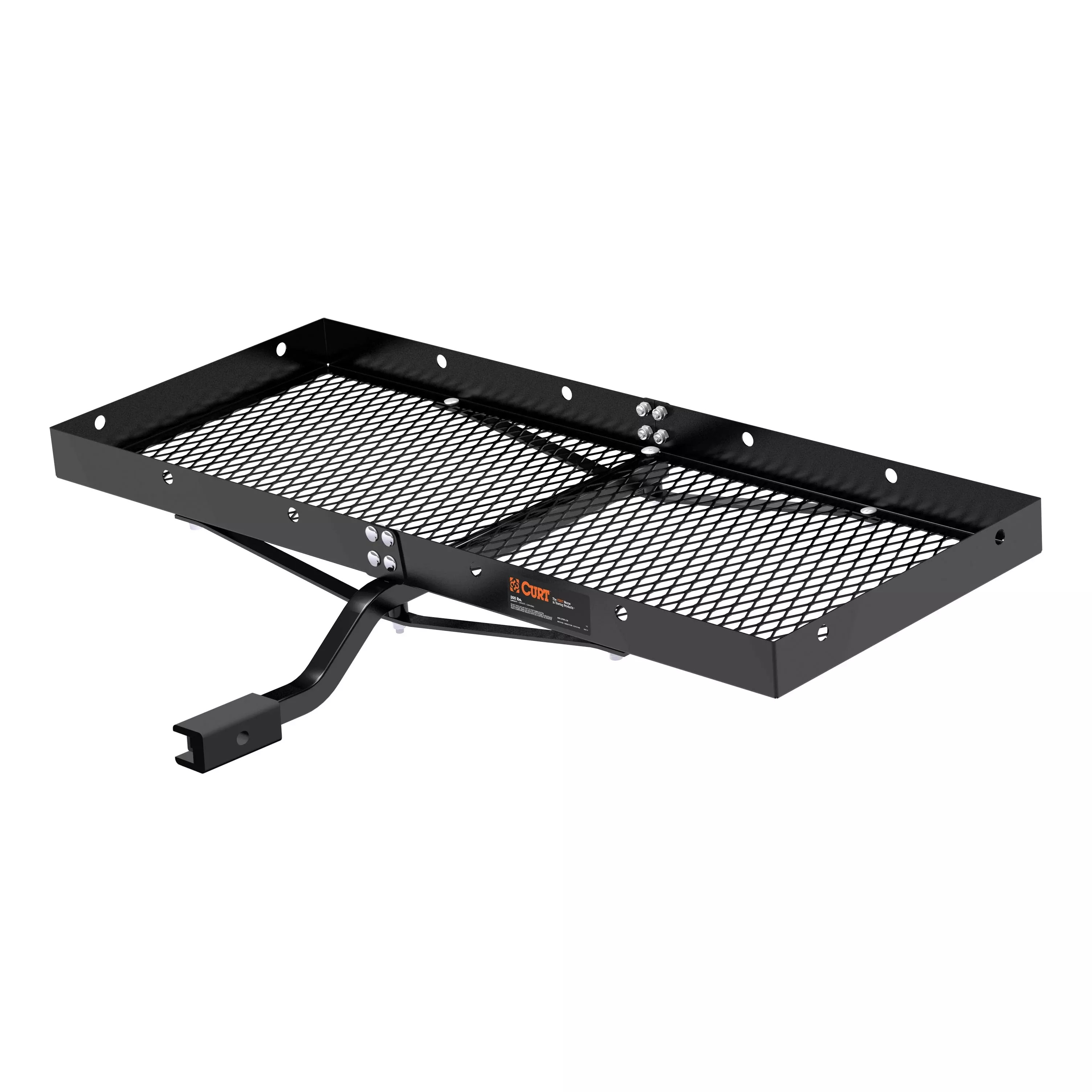 18110 - 48 x 20-Inch Tray Hitch Cargo Carrier, 300 lbs Capacity, 1-1/4, 2-In Adapter Shank