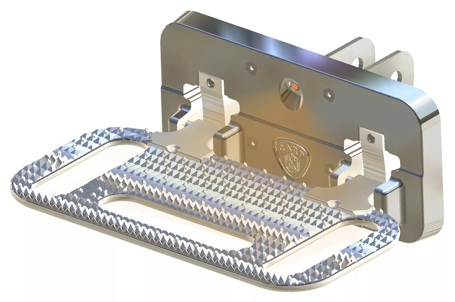 193012 - HD Mega Step; Hitch Mount; LED Step Surf; XM3 Polished; Single