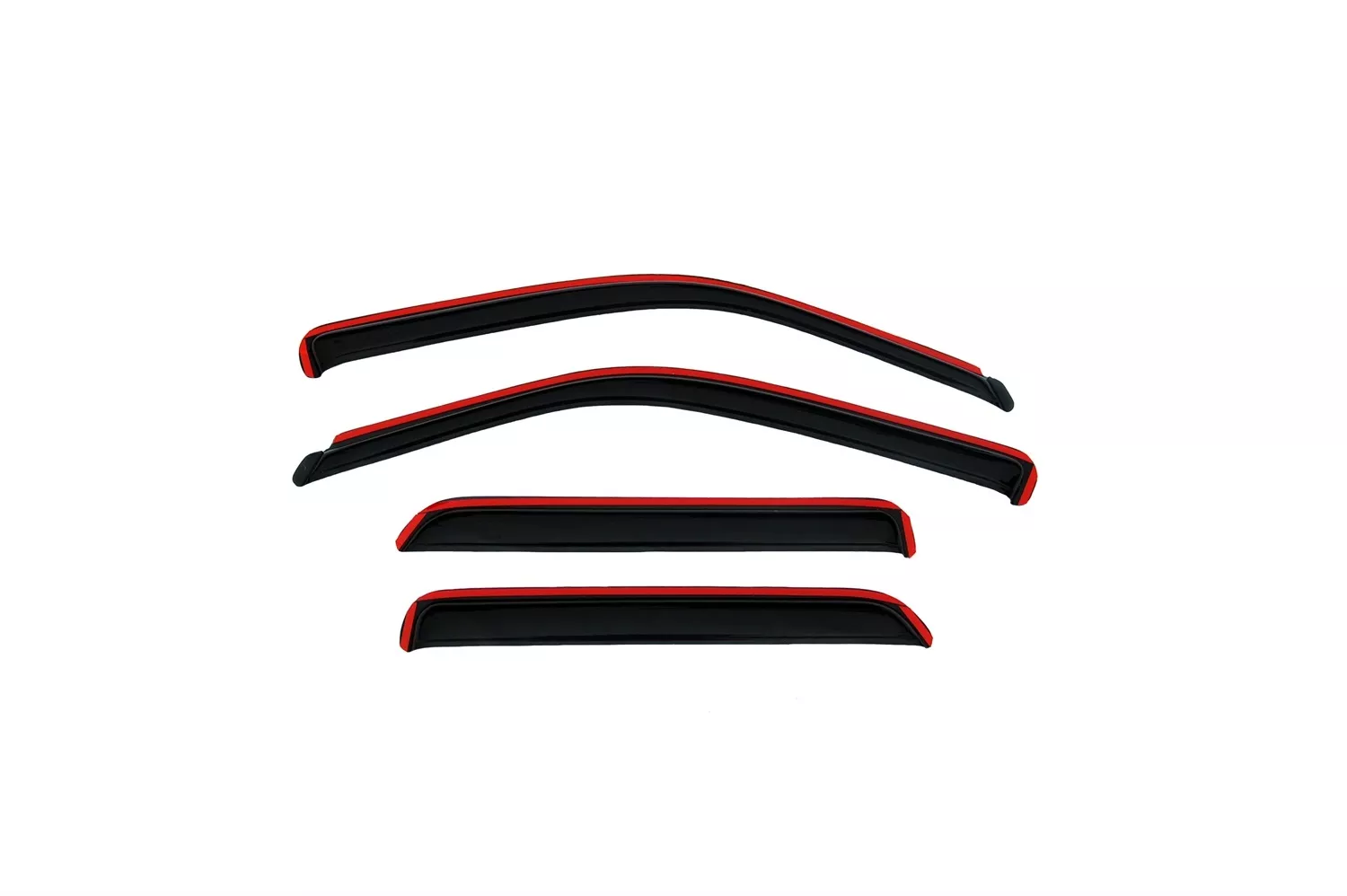 194249 - Ventvisor Deflector; Smoke; In-Channel; 4 pc. - 2018 Jeep Wrangler JK, 2007-2017 Jeep Wrangler