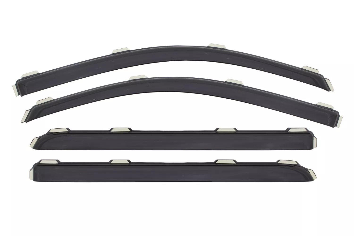 194536 - Ventvisor Deflector; Smoke; In-Channel; 4 pc. - 2019-2024 Chevrolet Silverado 4500 HD and more