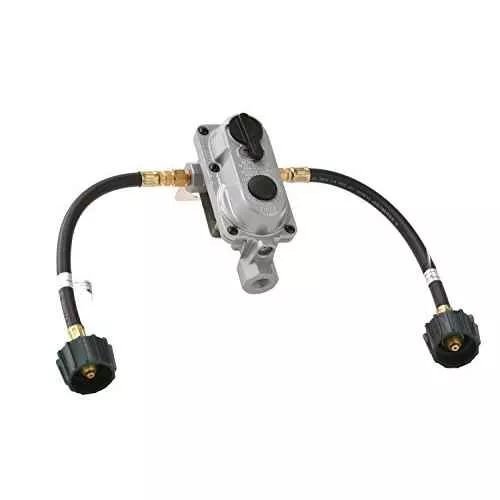 2-Stage Auto Changeover Propane Gas Regulator with 2 12" Pigtails
