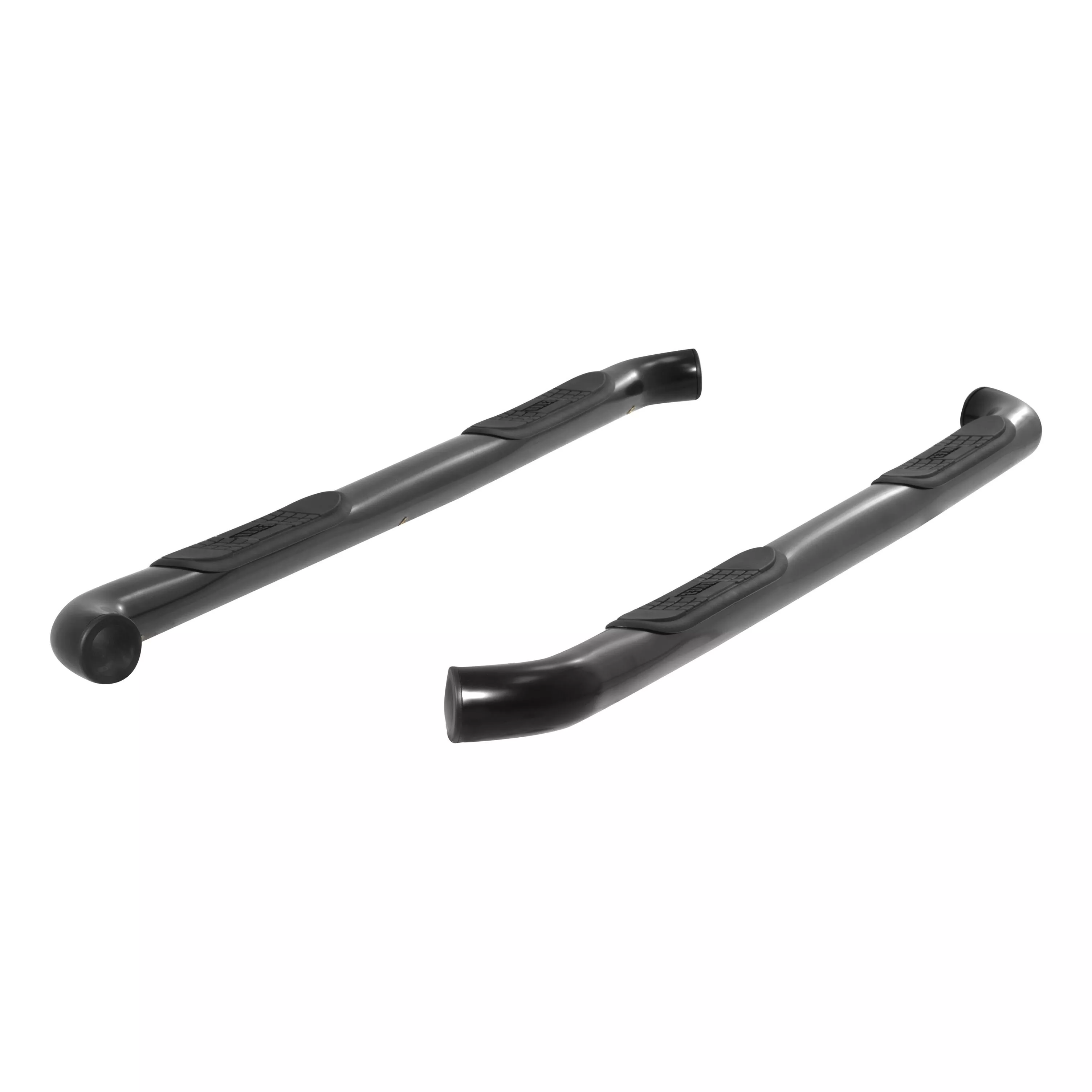 200112 - 3-Inch Round Black Steel Nerf Bars, No-Drill, Fits Select Land Rover LR3 - 2005-2009 Land Rover LR3