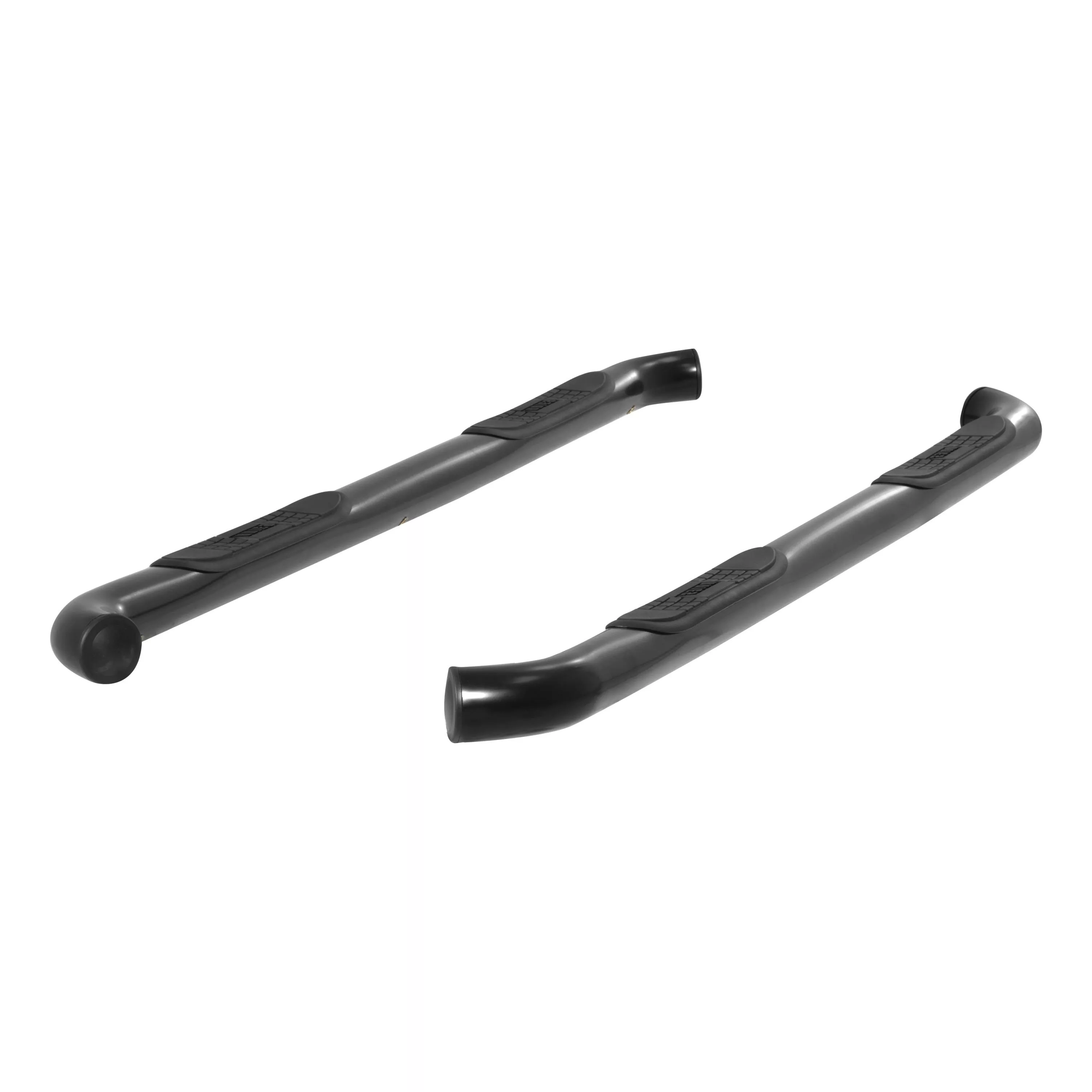 202009 - 3-Inch Round Black Steel Nerf Bars, No-Drill, Fits Select Toyota Tacoma - 2005-2023 Toyota Tacoma