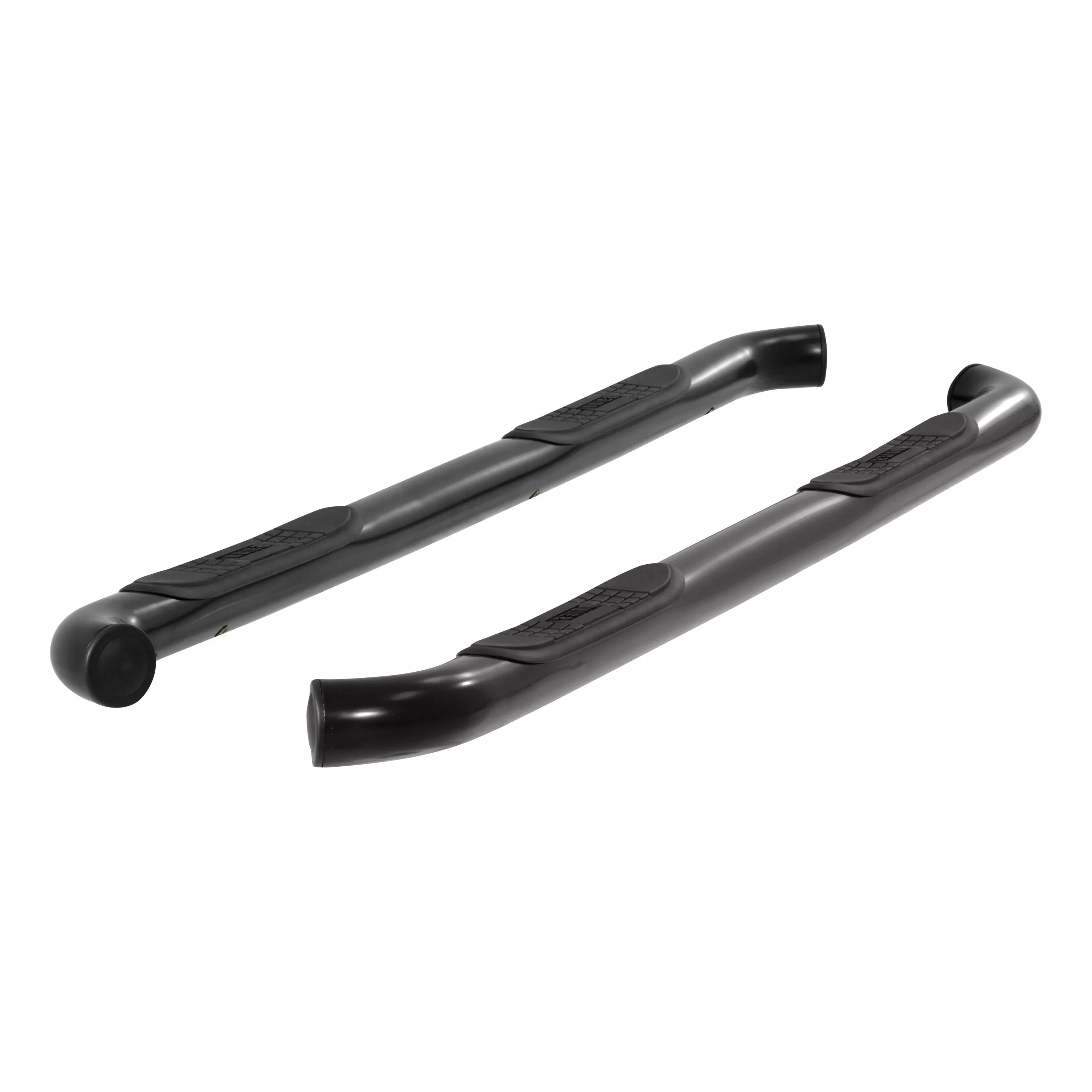 202012 - 3-Inch Round Black Steel Nerf Bars, No-Drill, Fits Select Toyota Tundra - 2007-2021 Toyota Tundra